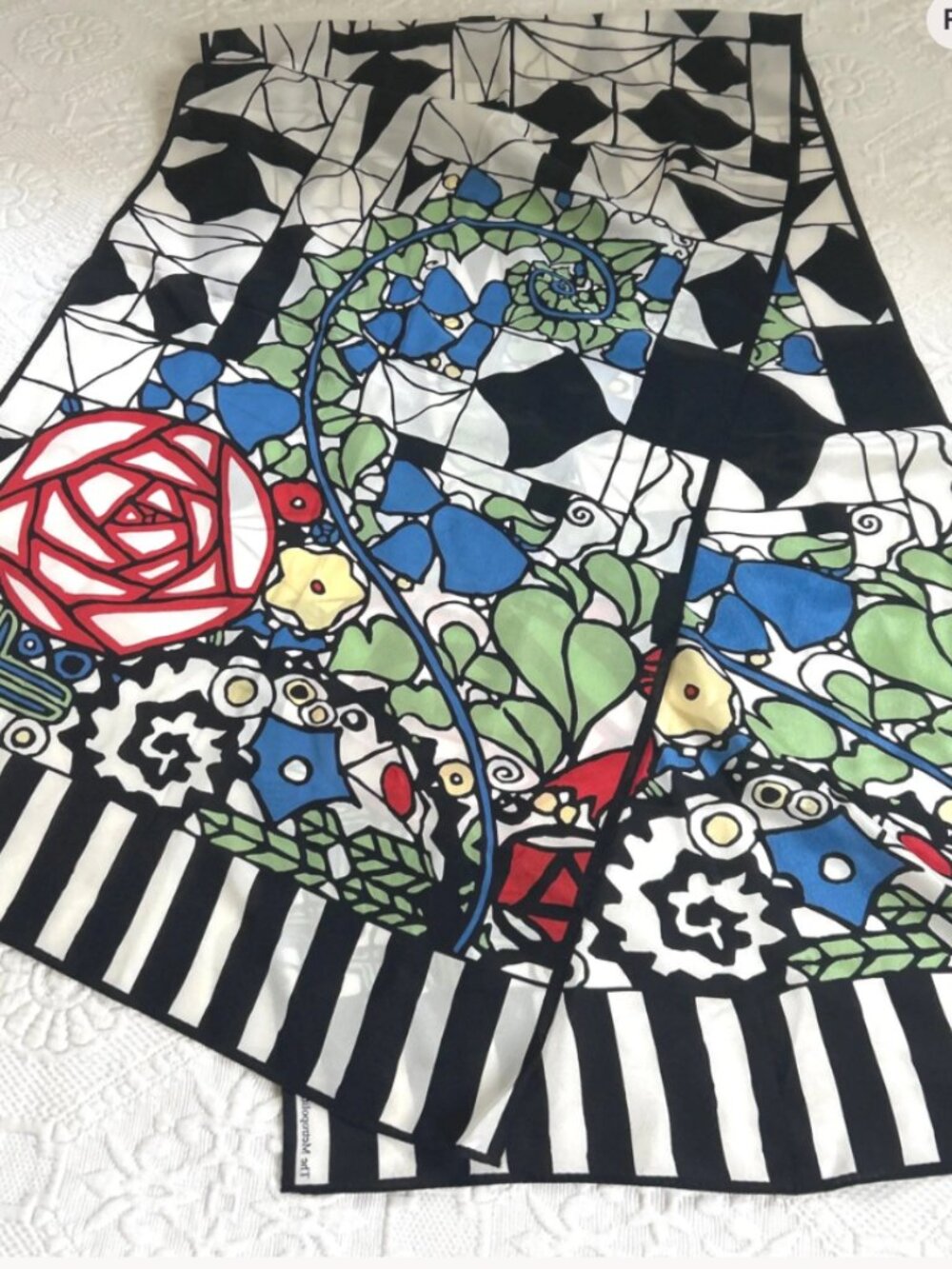 vintage museum scarf: Metropolitan Museum of Art